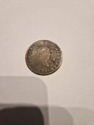 Moneda 8 maravedís 1821