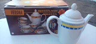 Juego café Verana porcelana 15 piezas
