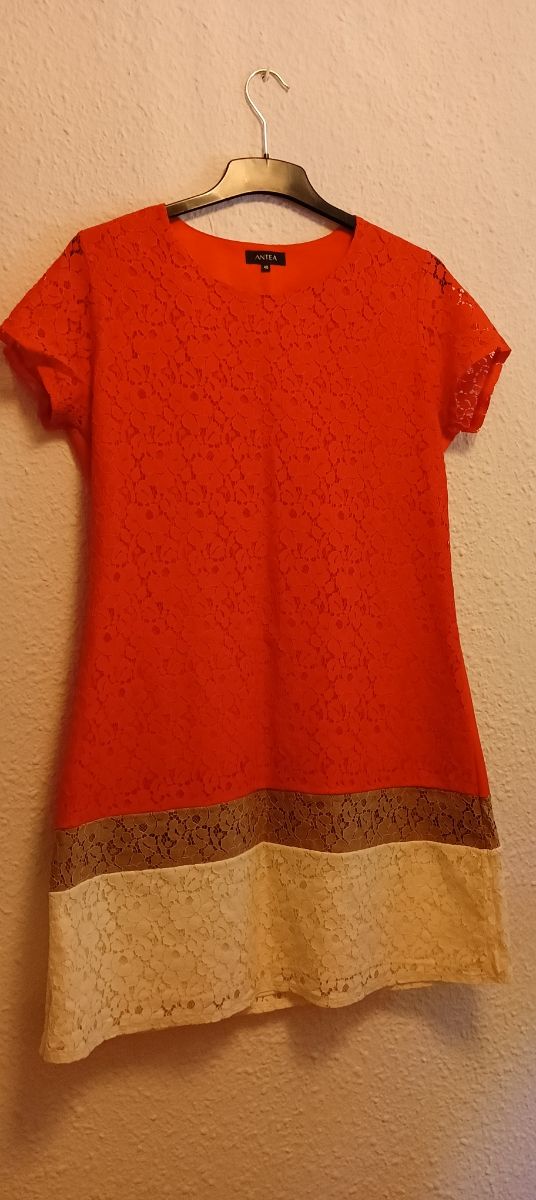 Vestido rojo mujer Antea