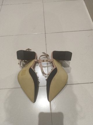 Zapatos SHEIN tacón, dorados, 37