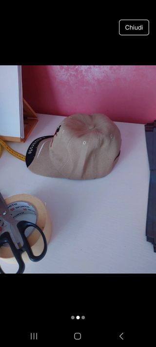 Cappellino Lanzarote beige/nero