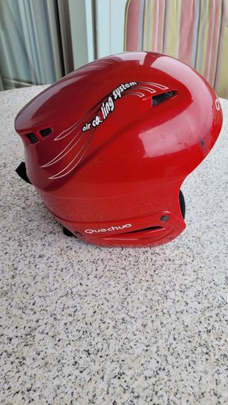 Casco Esquí Quechua rojo
