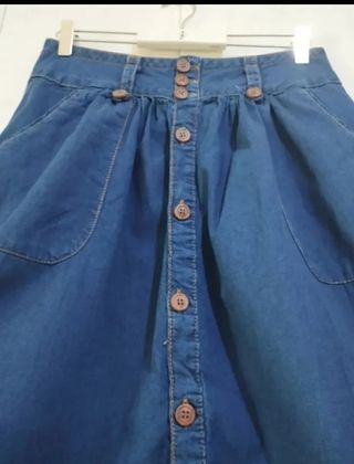 Falda vaquera Zara azul - Talla M