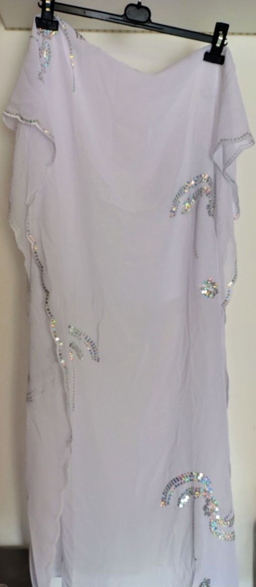 Pareo bianco con paillettes