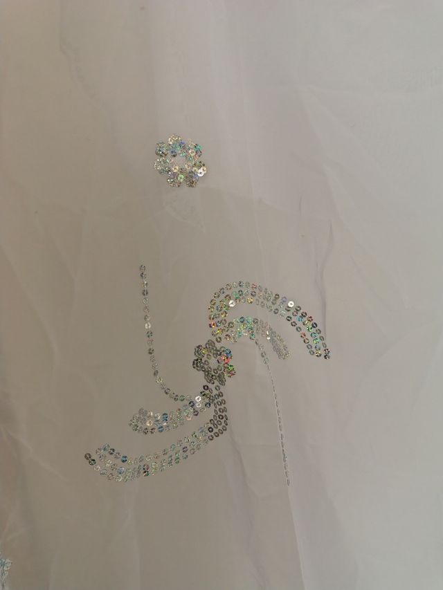 Pareo bianco con paillettes