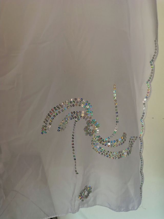 Pareo bianco con paillettes