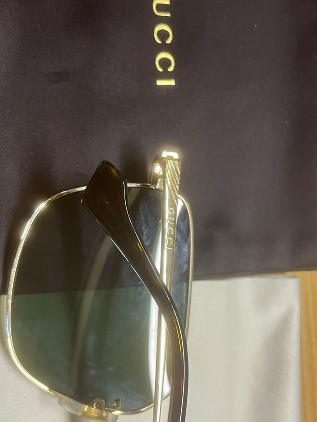 Gafas Gucci - Doradas Verdes