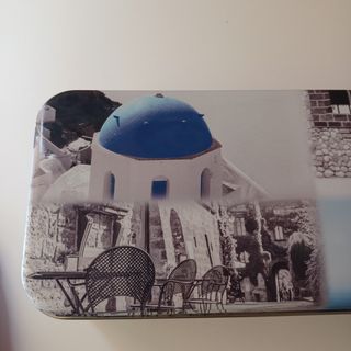 Caja metálica vintage Grecia