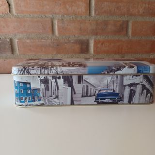 Caja metálica vintage Grecia