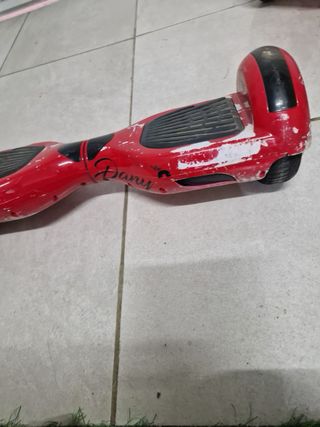 Hoverboard rojo para piezas