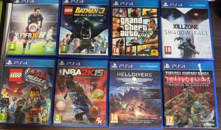 8 Juegos PS4 (PlayStation 4)