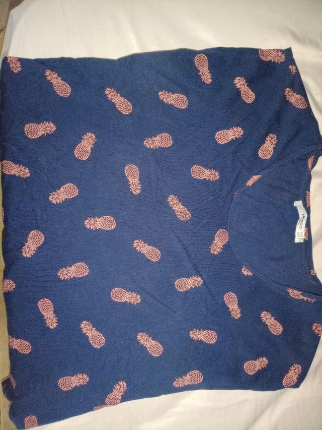 Camiseta Mango azul - Talla M