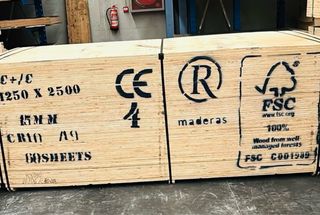 Tableros madera 125x250cm - 15mm