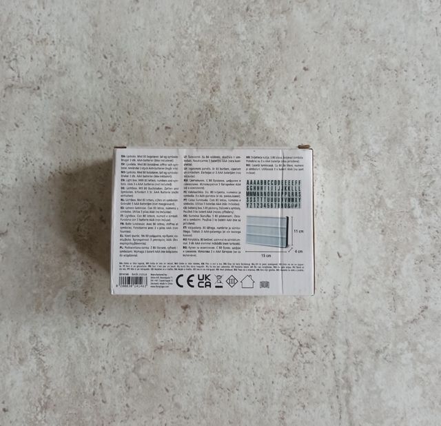 Caja pequeña de luz led Lysboks 