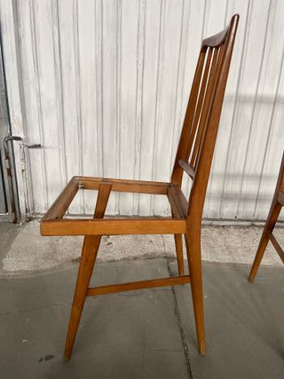 2 sillas madera vintage art deco