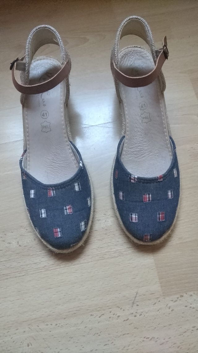 Alpargatas cuña mujer -talla 41