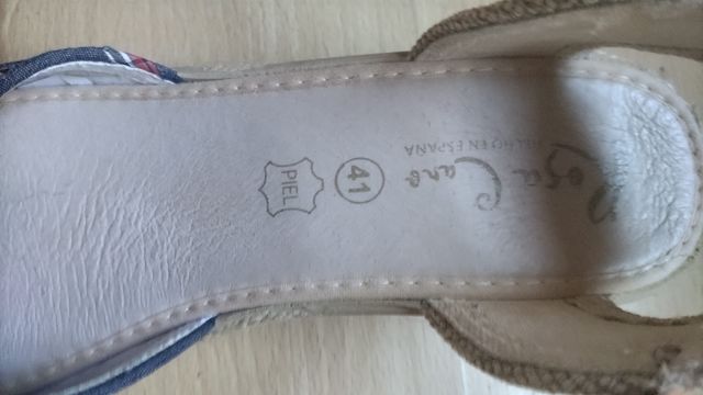 Alpargatas cuña mujer -talla 41