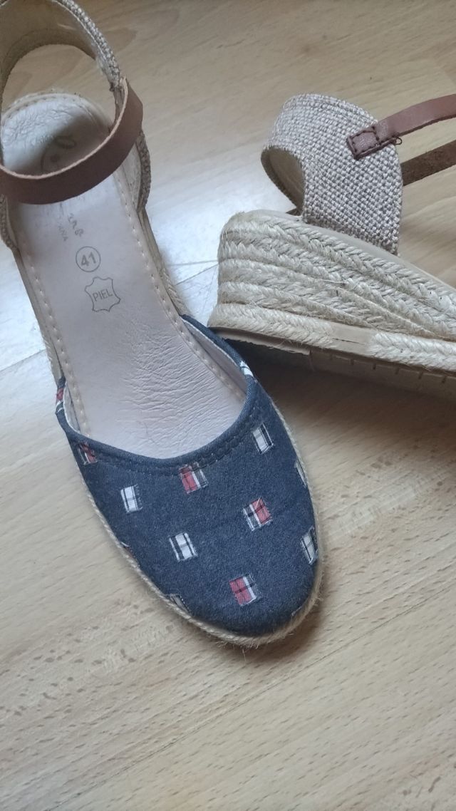 Alpargatas cuña mujer -talla 41