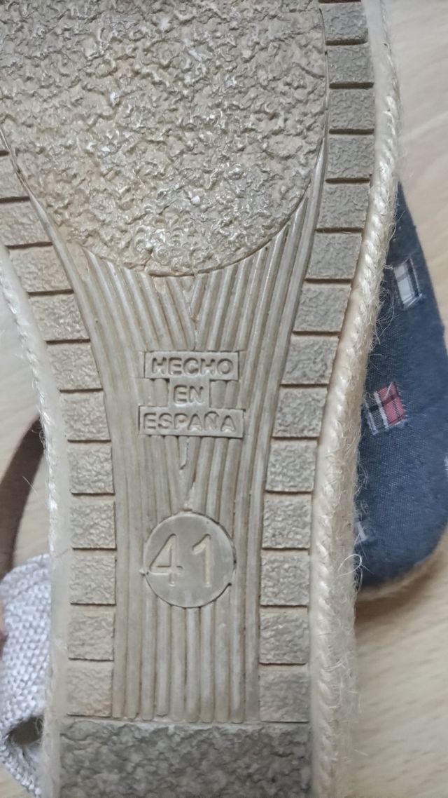 Alpargatas cuña mujer -talla 41