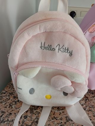 Mochila Hello Kitty infantil rosa