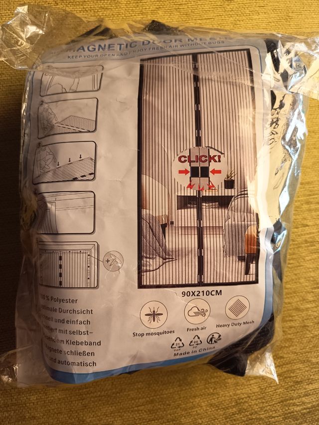 Mosquitera magnética 90x210cm