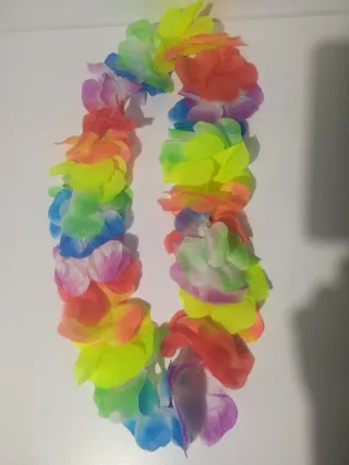 Disfraz hawaiana - Falda y flores