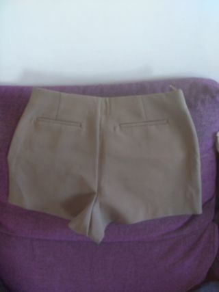 Falda vaquera beige
