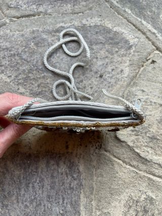Mini borsa paillettes oro argento