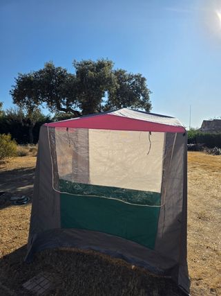 Tienda cocina camping - Gris y Rosa