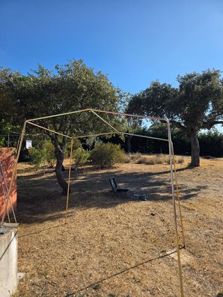 Tienda cocina camping - Gris y Rosa