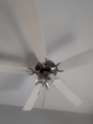 Ventilador techo 5 aspas blanco