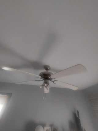 Ventilador techo 5 aspas blanco