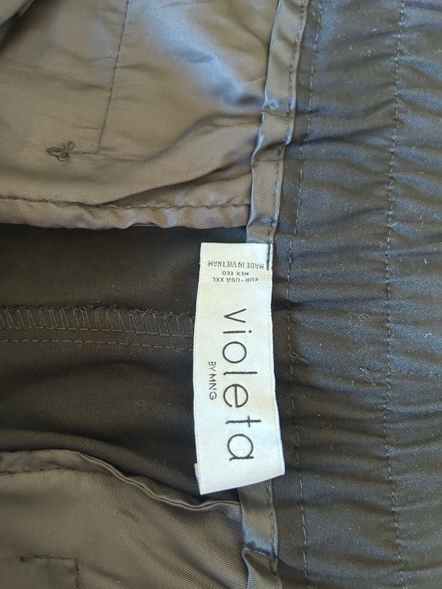 2 Pantalones Mango XL - Negro/Azul