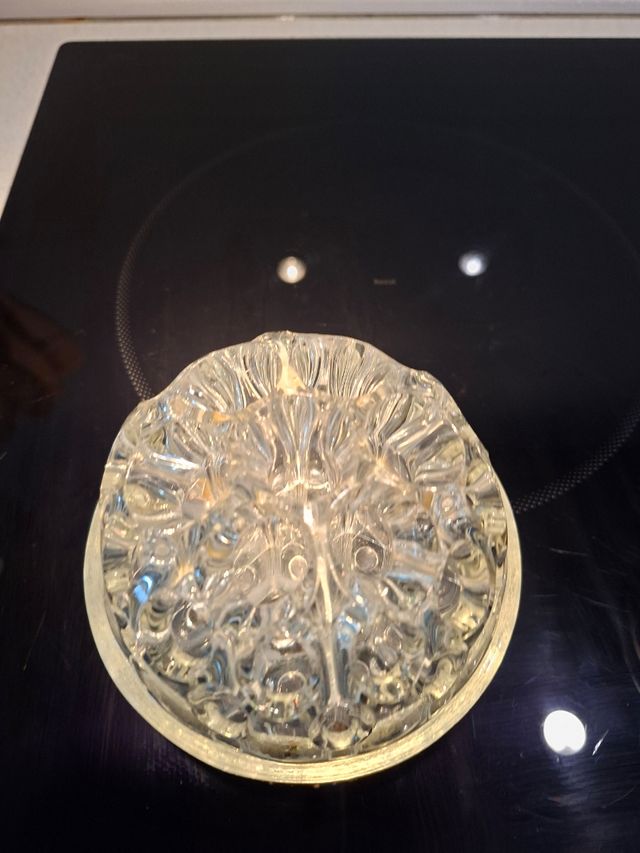 Portaflorero cristal vintage