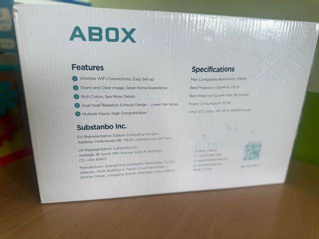 Proyector LCD inalámbrico ABOX GC357