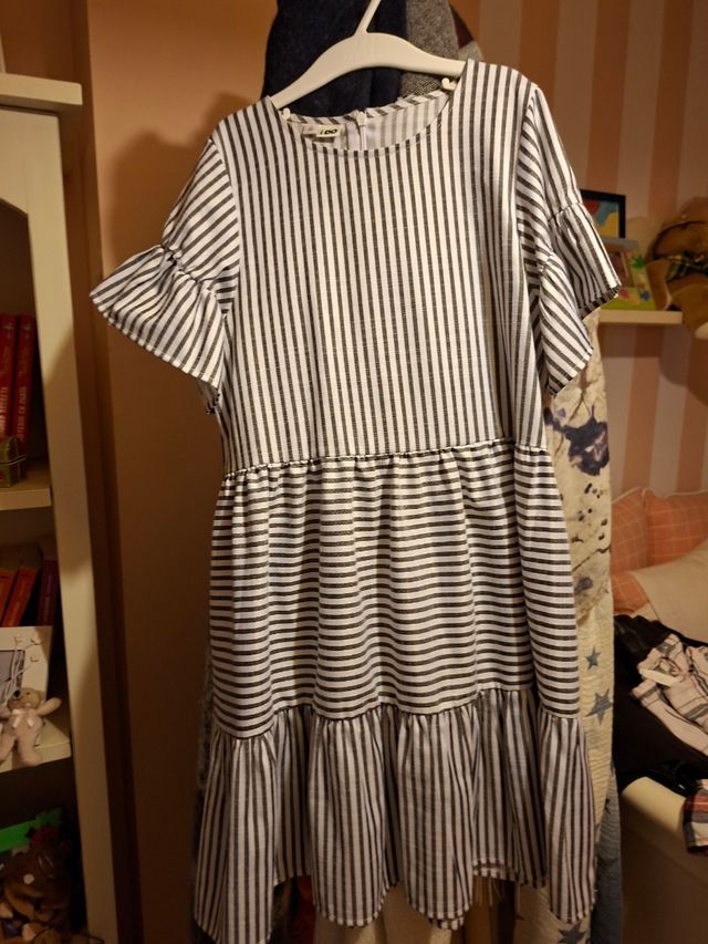 Vestido rayas iDO niña T-S