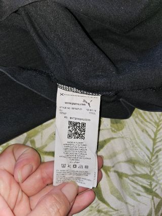 T-shirt Puma nera a maniche corte