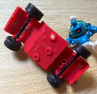 Los Pitufos lote 2 figuras bici & kart schleich