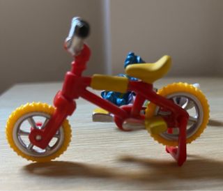 Los Pitufos lote 2 figuras bici & kart schleich