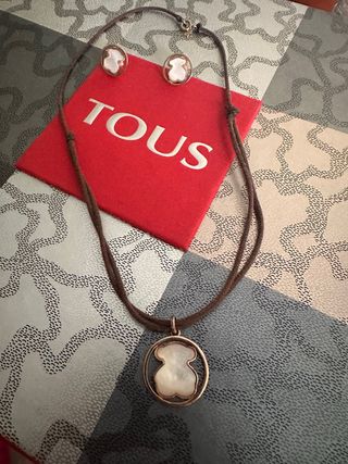 Collar y pendientes TOUS plata vermeil
