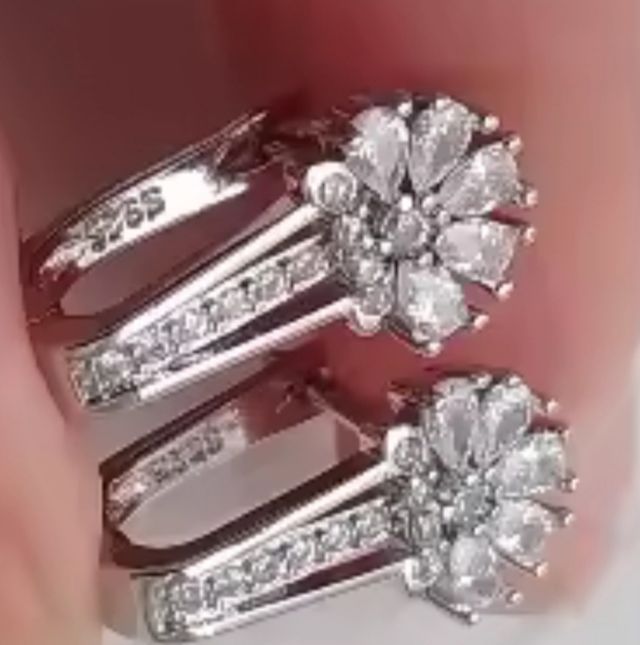 Pendientes Plata circonitas