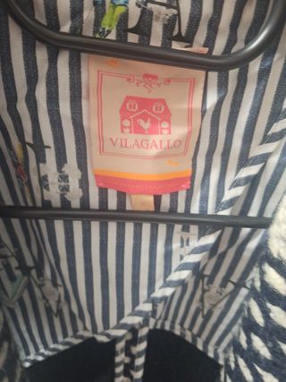 Chaleco Vilagallo S - Azul y Blanco