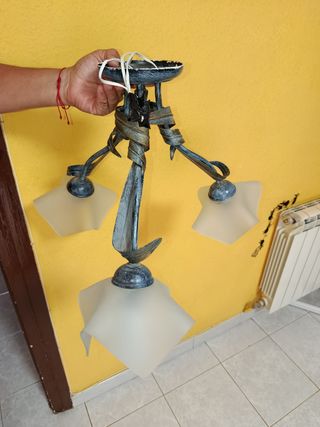 Lámpara techo 3 luces vintage