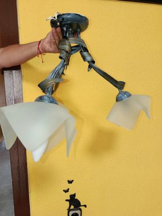 Lámpara techo 3 luces vintage