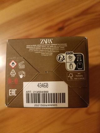 Perfume " WOOD COLLECTION 01 PURE " ZARA 100 ML.