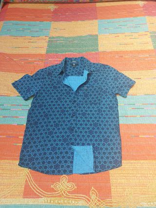 Camisa Volcom azul y negra - Talla S
