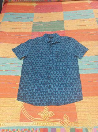 Camisa Volcom azul y negra - Talla S