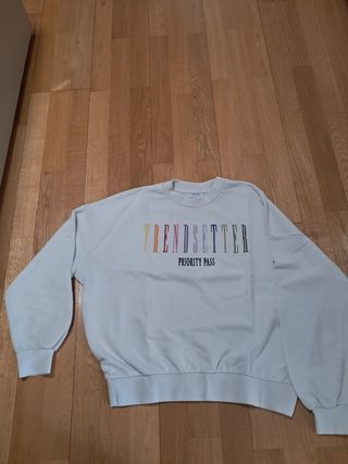 Sudadera Bershka blanca talla S
