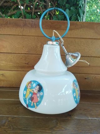 Lampara de cristal, de techo infantil