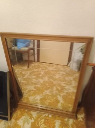 Espejo madera dorado